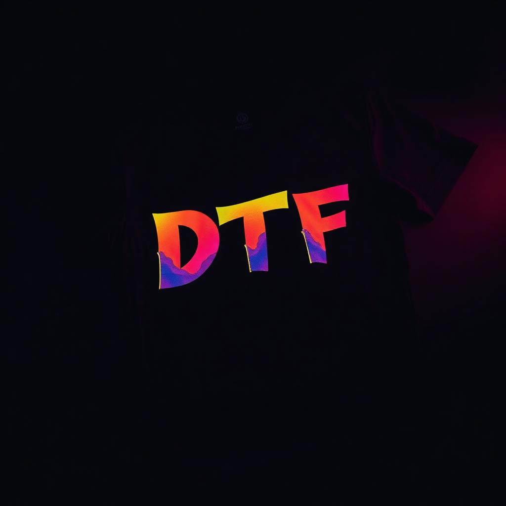 Camiseta finalizada com DTF